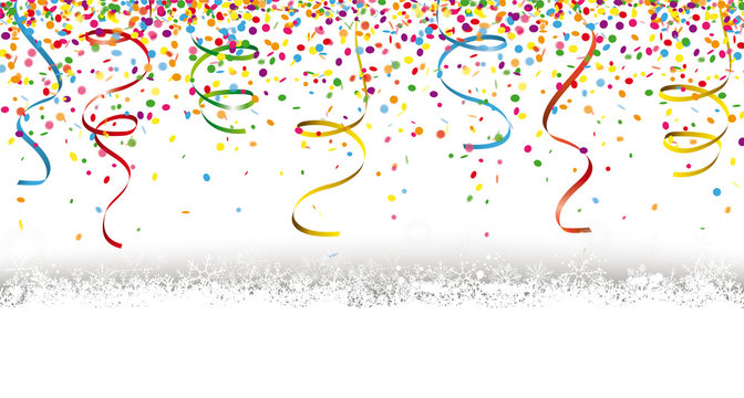 Silvester Confetti Snow