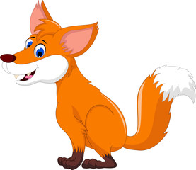 cute fox cartoon for you design