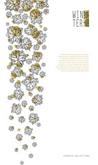 Winter snowflakes design