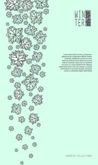 Winter snowflakes design