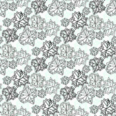 Winter snowflakes design