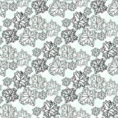 Winter snowflakes design