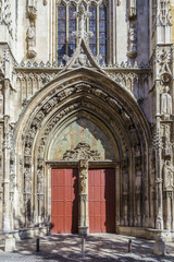 famous entrance gate at Cathedral of St. Jean Maltese