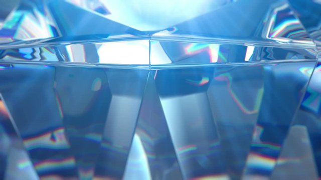 Slowly rotating diamond, beautiful background.  4k, close-up, seamless loop.