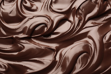 Melted chocolate background