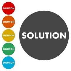Solution icon, button