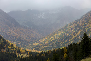 Regentag im Krakautal,Bezirk Murau Steiermark,Österreich