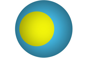 3D Palau flag ,original and simple palau flag