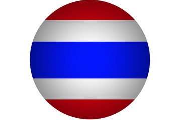 3D Thailand flag ,original and simple thailand flag.Nation flag