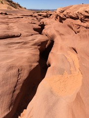 exit of antelope canyon, USA
