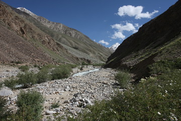 Fototapeta na wymiar Pamir region Russian Federation Central Asia mountain landscapes