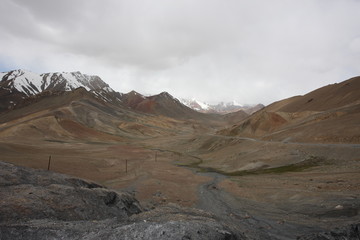 Naklejka na ściany i meble Pamir region Russian Federation Central Asia mountain landscapes