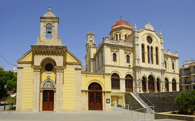  Heraklion, Agios Minas Cathedral in honour of Saint Menas, patron saint of the city. Heraklion is the largest city of Crete