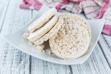Portion of Rice Cakes