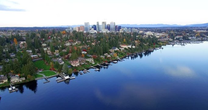 City of Bellevue Washington USA Aerial Landscape