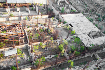 Construction site from above