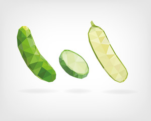 Low Poly Cucumber