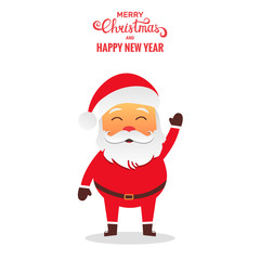 Santa Claus vector illustration . Santa cartoon character