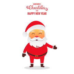 Santa Claus vector illustration . Santa cartoon character