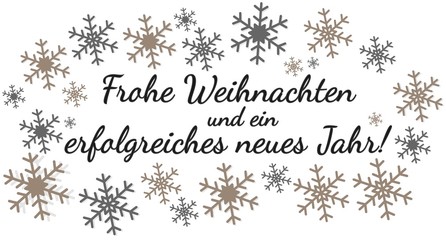 Frohe Weihnachten und ein erfolgreiches neues Jahr 