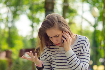 Young woman using her phone
