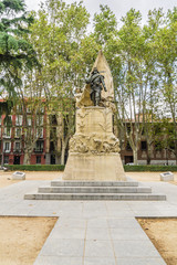 Obraz premium Monument of Cabo Noval. Plaza de Oriente. Madrid, Spain.