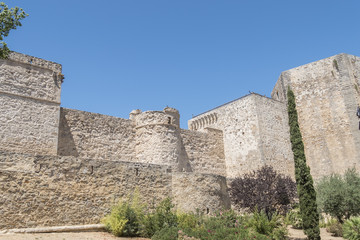 Fototapeta na wymiar Santiago Castle of Sanlucar de Barrameda, Cadiz, Spain