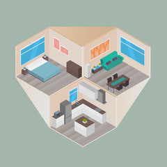 Isometric houses