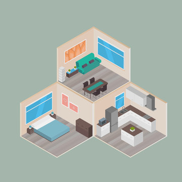 Isometric houses