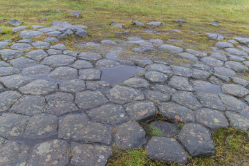 Kirkjubaejarklaustur Church Floor Basalt