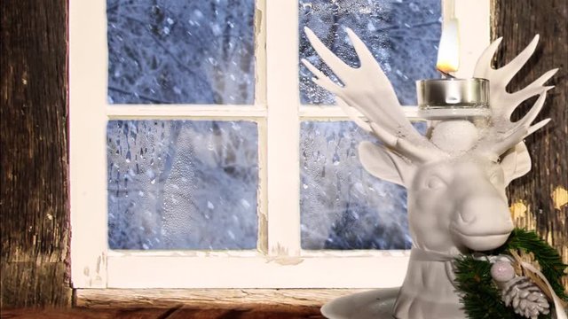 Zauberhaftes Weihnachtsfenster