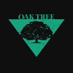 Oak Tree Logo in Dark Background