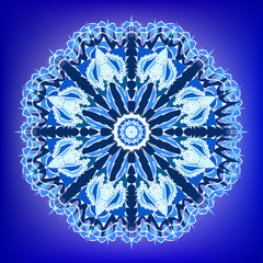 Colorful card with mandala.