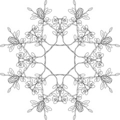 Fototapeta premium Abstract doodle frame