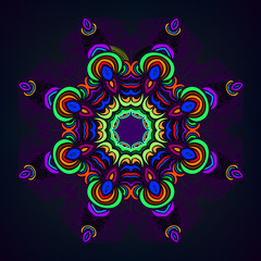 Abstract colorful mandala
