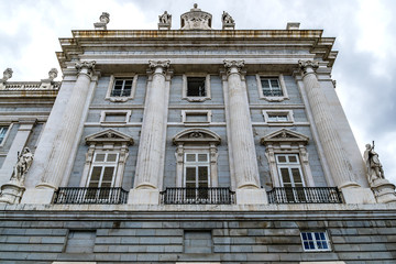 Obraz premium Spanish Royal Palace (Palacio Real) in Madrid, Spain.