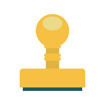 recommend clip art: silhouette with office stamp shape vector illustration