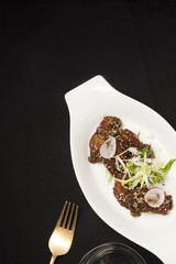 Chicken wing barbecue with sesame