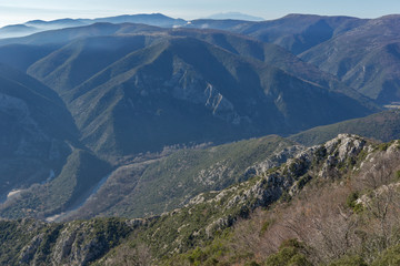 Amazing view of Nestos Gorge near town of Xanthi, East Macedonia and Thrace, Greece