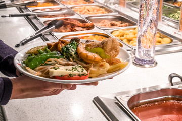 Buffet at the chinese restaurant