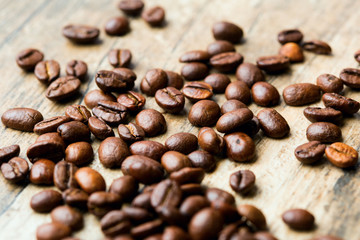 Coffee Beans roasted, can be used as a background