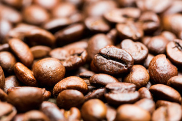 Coffee Beans roasted, can be used as a background