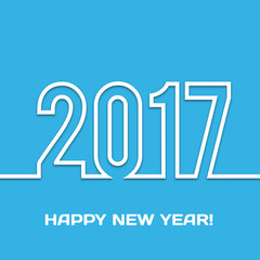 2017 Happy new year vector background