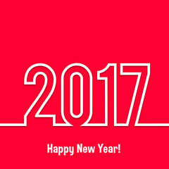 2017 Happy new year vector background