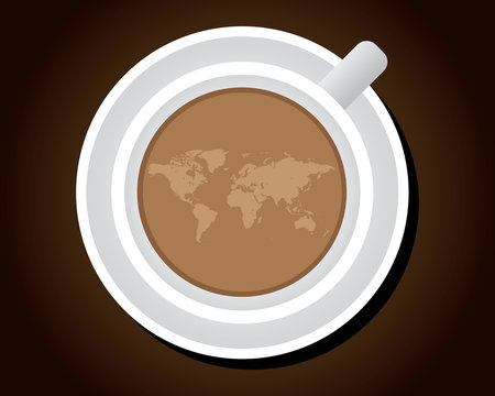 a cup of world coffee