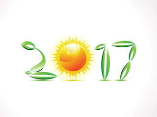 abstract artistic eco new year text