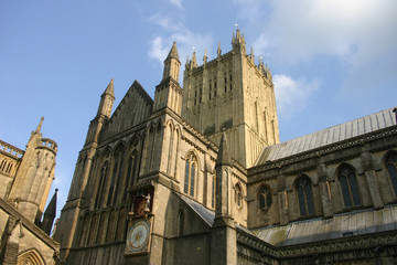 Fototapeta na wymiar Wells Cathedral north side