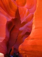 Velvet curtains Red antelope canyon, USA  
