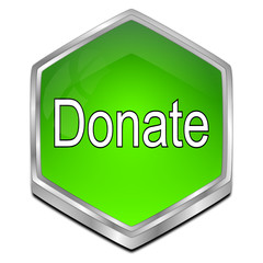 Donate Button - 3D illustration