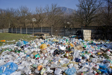 garbage left by people